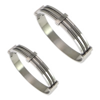 Stainless Steel Bangle original color Inner Approx Length Approx 7.5 Inch Sold By PC