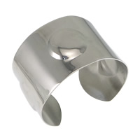 Stainless Steel Cuff Bangle original color 40mm Inner Approx Length Approx 7 Inch Sold By PC
