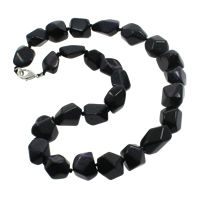 Blue Goldstone Necklace zinc alloy lobster clasp natural 11-22mm Sold Per Approx 18 Inch Strand