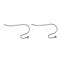 Rozsdamentes acél Hook earwire, Stainless Steel, az eredeti szín, 8-10x20-21x1mm, 500párok/Bag, Által értékesített Bag