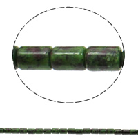 Ruby in Zoisite Beads, Column, 10x14mm, Hole:Approx 1mm, Approx 28PCs/Strand, Sold Per Approx 15.3 Inch Strand