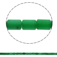 Jade Malaysia Beads, Column, natural, 10x14mm, Hole:Approx 1mm, Approx 28PCs/Strand, Sold Per Approx 15.3 Inch Strand