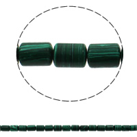 Malachite Beads, Column, 10x14mm, Hole:Approx 1mm, Approx 28PCs/Strand, Sold Per Approx 15.7 Inch Strand