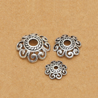 Bali Sterling Silber Perlenkappen, Thailand, Blume, verschiedene Größen vorhanden, verkauft von Menge