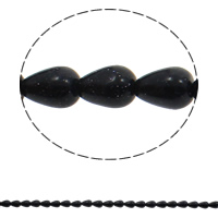 Natural Blue Goldstone Beads, Teardrop, 10x14mm, Hole:Approx 1mm, 28PCs/Strand, Sold Per Approx 15.7 Inch Strand