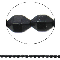 Natural Blue Goldstone Beads, 10x15mm, Hole:Approx 1mm, 28PCs/Strand, Sold Per Approx 15.7 Inch Strand