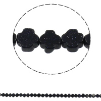 Natural Blue Goldstone Beads, Cross, 8x4mm, Hole:Approx 1mm, 50PCs/Strand, Sold Per Approx 16 Inch Strand