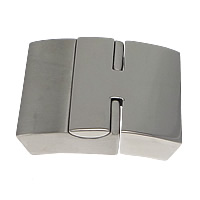Stainless Steel Magnetic Clasp, Rectangle, original color, 28x20x9mm, Hole:Approx 17x5mm, 10PCs/Lot, Sold By Lot