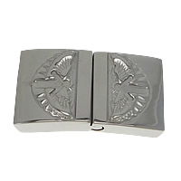 Stainless Steel Magnetic Clasp, Rectangle, original color, 30x17x6mm, Hole:Approx 15.5x3.5mm, 10PCs/Lot, Sold By Lot