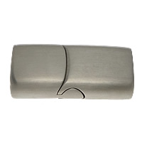 магнитная  застежка  из нержавеющей стали, нержавеющая сталь, Прямоугольная форма, оригинальный цвет, 29x14x8mm, отверстие:Приблизительно 12x6.5mm, 20ПК/Лот, продается Лот
