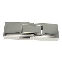 Stainless Steel Magnetic Clasp, original color, 36x13x6mm, Hole:Approx 9.5x3.5mm, 10PCs/Lot, Sold By Lot
