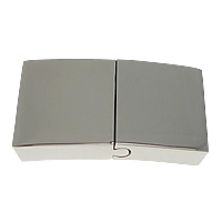 Fermoir magnétique en acier inoxydable, rectangle, couleur originale, 29.50x17x5mm, Trou:Environ 15x3mm, 10PC/lot, Vendu par lot