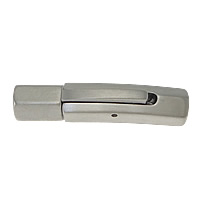 Stainless Steel Jewelry Clasp, Tube, original color, 30.50x9x10mm, Hole:Approx 6mm, 20PCs/Lot, Sold By Lot