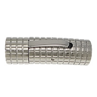 Stainless Steel Jewelry Clasp, Tube, original color, 30.50x10x11mm, Hole:Approx 8mm, 20PCs/Lot, Sold By Lot