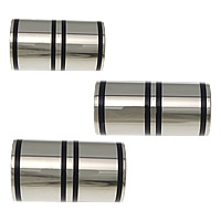 Stainless Steel Magnetic Clasp, Column, different size for choice & enamel, original color, 30PCs/Lot, Sold By Lot
