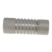 Stainless Steel Magnetic Clasp, Column, original color, 17x6mm, Hole:Approx 4mm, 30PCs/Lot, Sold By Lot