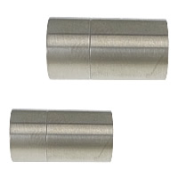 Stainless Steel Magnetic Clasp, Column, different size for choice, original color, 50PCs/Lot, Sold By Lot