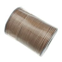 Nylon polypropylène corde, avec bobine plastique & papier, couleur de café, 65x87mm, 1.5mm, Trou:Environ 18mm, 100yardsyard/PC, Vendu par PC
