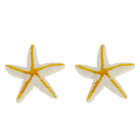 Fashion Resin Cabochons Starfish flat back & two tone Sold By Bag