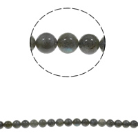 Perles en labradorite, Rond, naturel, normes différentes pour le choix, grade A, Trou:Environ 1.5mm, Vendu par Environ 15.3 pouce brin