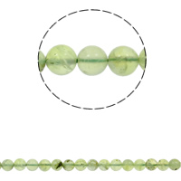 зеленый кварц Бусины, Круглая, натуральный, разный размер для выбора, отверстие:Приблизительно 1.5mm, Продан через Приблизительно 15.7 дюймовый Strand