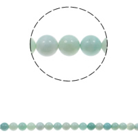Amazonit Beads, Runde, naturlig, forskellig størrelse for valg, Grade AB, Hole:Ca. 1.5mm, Solgt Per Ca. 15.7 inch Strand