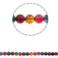 Rainbow Quartz Perla, Krug, prirodan, različite veličine za izbor, Rupa:Približno 1.5mm, Prodano Per Približno 15.7 inčni Strand