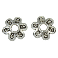 Zinc Alloy Bead Cap Flower antique silver color plated nickel lead & cadmium free Approx 1mm Approx Sold By KG