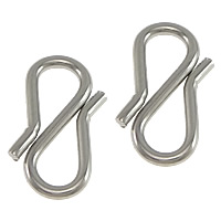Stainless Steel S Shape Clasp, original color, 6x12x1mm, 2000PCs/Lot, Sold By Lot