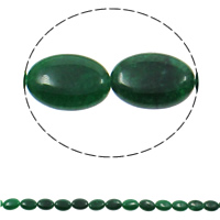 Malaysia Jade Perle, flachoval, natürlich, 13x18x5mm, Bohrung:ca. 1.5mm, ca. 22PCs/Strang, verkauft per ca. 15.3 ZollInch Strang