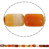 Natural Red Agate Beads, Rectangle, 13x18x6mm, Hole:Approx 1.5mm, Approx 22PCs/Strand, Sold Per Approx 15.7 Inch Strand