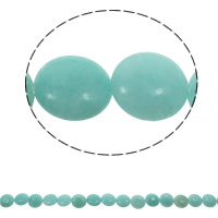 Aquamarine Beads, Flat Round, natural, March Birthstone, 16x6mm, Hole:Approx 1.5mm, Approx 25PCs/Strand, Sold Per Approx 15.7 Inch Strand