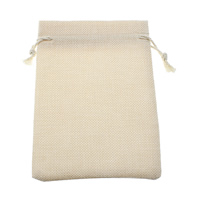 Jewelry Pouches Bags, Linen, 90-95x130-140x4mm, 100PCs/Lot, Sold By Lot
