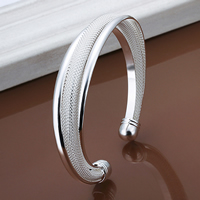 comeon® ювелирных браслет, Латунь, плакированный настоящим серебром, не содержит никель, свинец, 15mm, внутренний диаметр:Приблизительно 65mm, длина:Приблизительно 8 дюймовый, продается PC