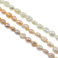 Perles nacres baroques de culture d'eau douce , perle d'eau douce cultivée, naturel, plus de couleurs à choisir, grade A, 9-10mm, Trou:Environ 0.8mm, Vendu par Environ 15.3 pouce brin