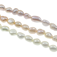 Perles nacres baroques de culture d'eau douce , perle d'eau douce cultivée, naturel, plus de couleurs à choisir, Niveau AA, 9-10mm, Trou:Environ 0.8mm, Vendu par Environ 15.3 pouce brin