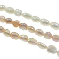 Baroko Kultūringas gėlavandenių perlų karoliukai, Gėlo vandens perlų, Barokas, natūralus, daugiau spalvų pasirinkimas, Įvertinimas, 11-12mm, Skylė:Apytiksliai 0.8mm, Parduota už Apytiksliai 15.3 Inch Strand