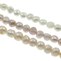 Barock kultivierten Süßwassersee Perlen, Natürliche kultivierte Süßwasserperlen, natürlich, keine, Grade A, 11-12mm, Bohrung:ca. 0.8mm, verkauft per ca. 15.3 ZollInch Strang