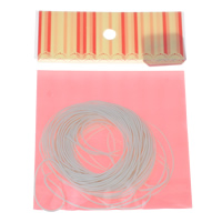 Cuerda Encerada, Cordón de algodón encerado, con OPP, Blanco, 1mm, 10patiospatio/Bolsa, Vendido por Bolsa