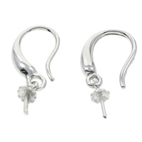 Brass Earring Drop Component, platinum color plated, nickel, lead & cadmium free, 9x20x2mm, 10Pairs/Bag, Sold By Bag