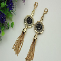 Tibetan Style, Tassel, gold color plated, enamel, nickel, lead & cadmium free, 30x145mm, 20PCs/Lot, Sold By Lot