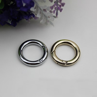 Zinc Alloy Key Clasp Donut plated nickel lead & cadmium free 24mm Approx 16mm Sold By Lot