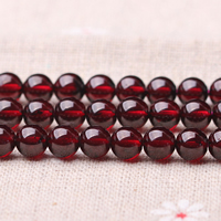 Natural Garnet Beads, Round, January Birthstone & different size for choice, Grade AAAA, Sold Per Approx 15 Inch Strand