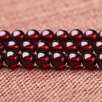 Natural Garnet Beads Round January Birthstone Grade AAAAA Sold Per Approx 15 Inch Strand