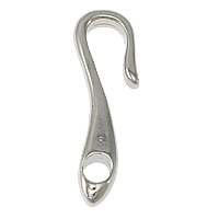 Zinc Alloy Hook and Eye Clasp platinum color plated nickel lead & cadmium free Approx 4mm Sold By Lot