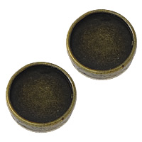 Tibetan Style Slide Charm Finding, Flat Round, antique bronze color plated, nickel, lead & cadmium free, 14x14x5mm, Hole:Approx 8x1.5mm, Inner Diameter:Approx 12mm, 200PCs/Lot, Sold By Lot