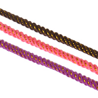 Cuerda de Nylon, Nylón, con vena de oro, más colores para la opción, 4mm, 50m/Bolsa, Vendido por Bolsa