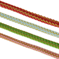 Cuerda de Nylon, Nylón, con vena de oro, más colores para la opción, 5mm, 50m/Bolsa, Vendido por Bolsa