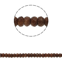 Natural Goldstone Beads, Rondelle, faceted, 8x5mm, Hole:Approx 1.5mm, Approx 75PCs/Strand, Sold Per Approx 15.7 Inch Strand