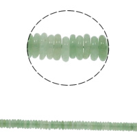 Aventurina verde Abalorio, Heishi, natural, 6x2mm, agujero:aproximado 1.5mm, aproximado 220PCs/Sarta, Vendido para aproximado 15.7 Inch Sarta
